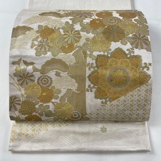 袋帯 美品 秀品 お太鼓柄 正絹 【中古】(帯)