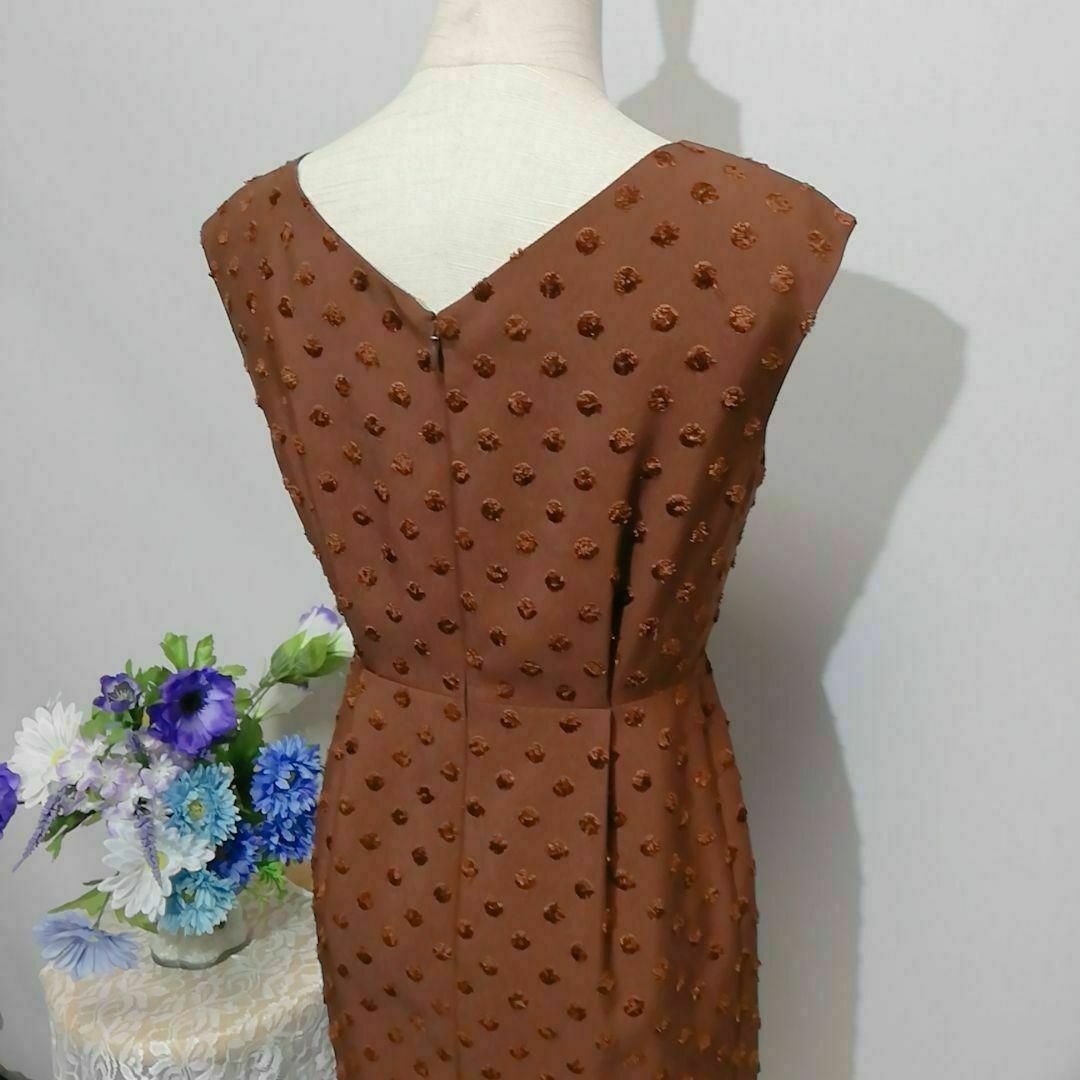 ABAHOUSE(アバハウス)のABAHOUSE　極上美品　ドレス　ワンピース　パーティー　ブラウン色系　М レディースのワンピース(ひざ丈ワンピース)の商品写真
