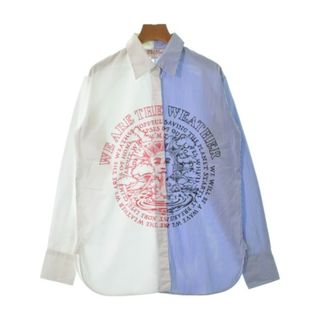 ステラマッカートニー(Stella McCartney)のSTELLA McCARTNEY カジュアルシャツ 36(XS位) 白x青等 【古着】【中古】(シャツ/ブラウス(長袖/七分))