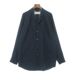 OVERCOAT オーバーコート カジュアルシャツ 1(S位) 紺 【古着】【中古】(シャツ)