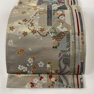 袋帯 美品 逸品 六通 正絹 【中古】