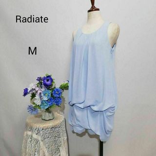 Radiate 極上美品　ドレス　ワンピース　パーティー　水色　Мサイズ(ナイトドレス)