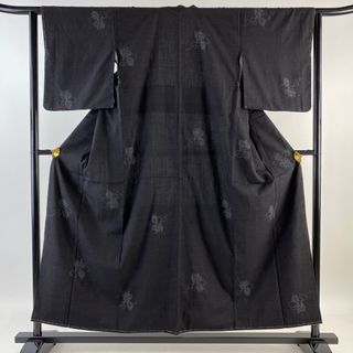 結城紬 身丈155.5cm 裄丈63cm 正絹 美品 逸品 【中古】(着物)