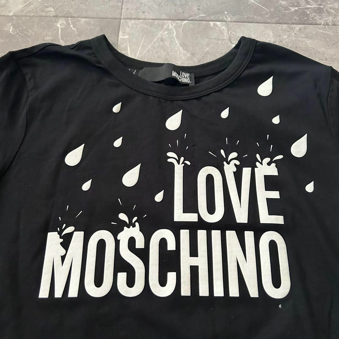 ラブモスキーノ LOVEMOSCHINO プリントTシャツ ブラック 42 レディースのトップス(シャツ/ブラウス(半袖/袖なし))の商品写真