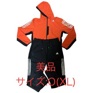 adidas - adidas アディダス　ジャージ　上下　セット　オレンジ　ウエア　XL