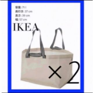 IKEA GÖRSNYGG ヨールスニグ キャリーバッグ L,2枚(エコバッグ)