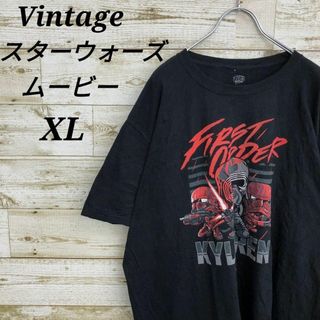 【k4379】USA古着スターウォーズムービープリント半袖ビッグTシャツXL(Tシャツ/カットソー(半袖/袖なし))