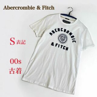 Abercrombie&Fitch - アバクロンビー＆フィッチ　半袖 Tシャツ　S　白　立体　00s　USA　古着