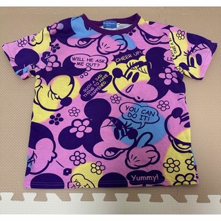 ディズニー(Disney)の【Disney ディズニーランド】ミニーマウス カラフル半袖Tシャツ 150cm(Tシャツ/カットソー)