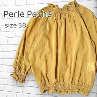 Perle Peche - Perle Peche ペルルペッシュ シアー トップス シースルー 七分袖