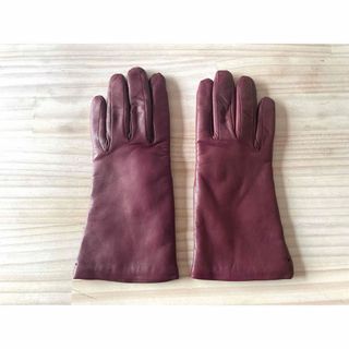 Sermoneta Gloves/レザーグローブ /手袋/イタリア製/カシミヤ(手袋)