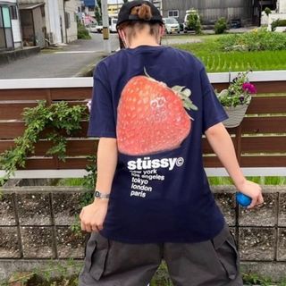 ステューシー(STUSSY)のSTUSSY - STRAWBERRY TEE(Tシャツ/カットソー(半袖/袖なし))