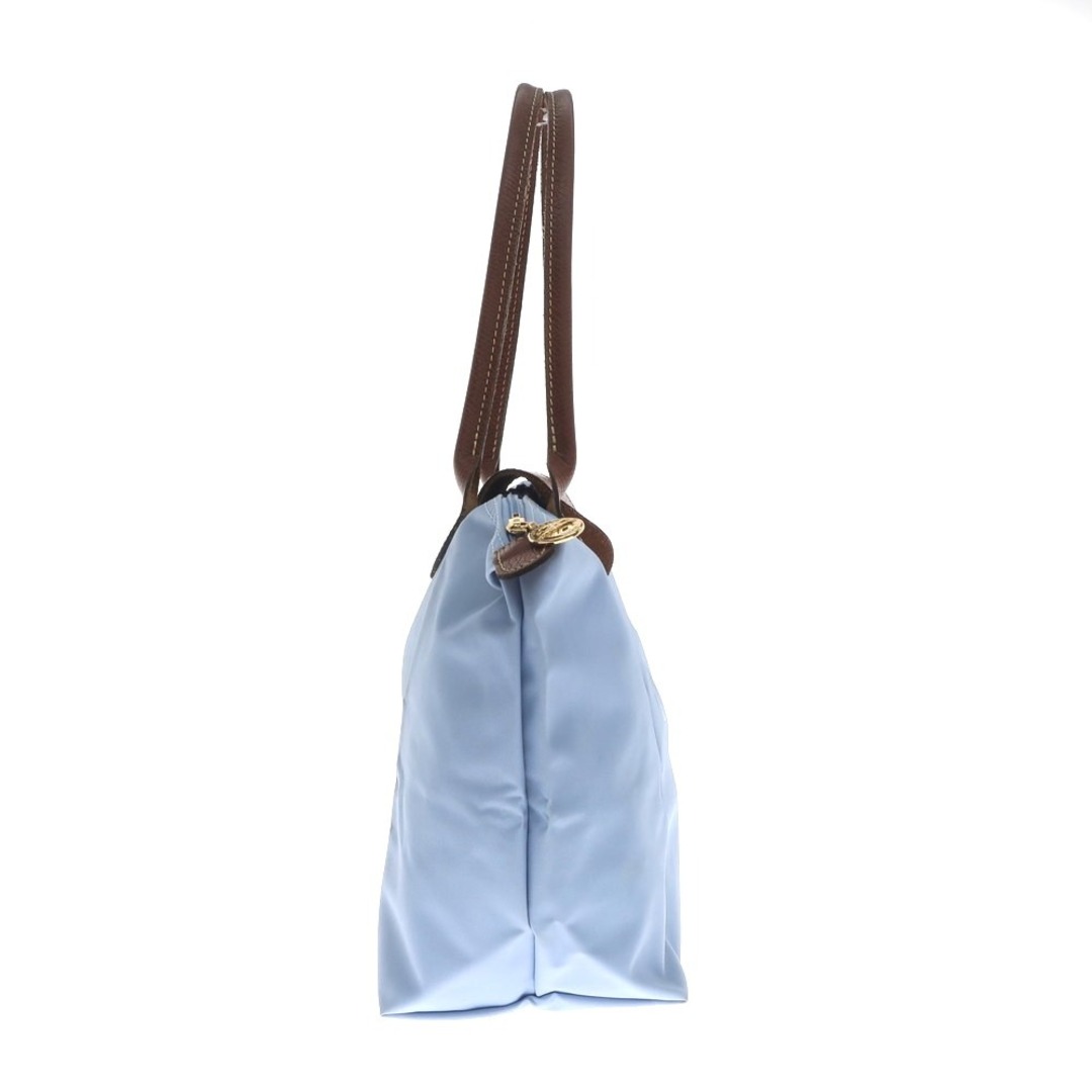 LONGCHAMP(ロンシャン)の【中古】ロンシャン Longchamp ナイロン トートバッグ ライトブルーxブラウン【W38.5xH24xD14.5】【レディース】 レディースのバッグ(トートバッグ)の商品写真