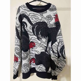 GAKKIN BUDSPOOL 渦軍鶏 KNIT SWEATER 舐達麻(ニット/セーター)