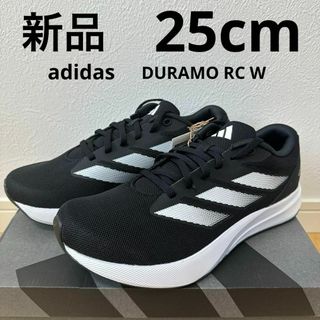 アディダス(adidas)の新品　adidas デュラモ　RC W レディース　ランニングシューズ　黒　25(スニーカー)