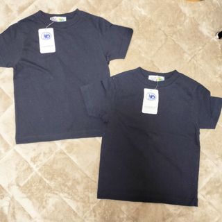 はちじゅうぶんのいち　Tシャツ　黒　２枚　90(Tシャツ/カットソー)