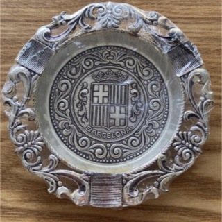 バルセロナ　灰皿　アンティーク(灰皿)