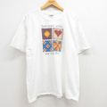 古着 半袖 ビンテージ Tシャツ レディース 00年代 00s ハート 花 大…