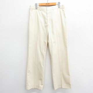 W33★古着 パンツ メンズ 80年代 80s タロン 薄ベージュ系 カーキ 24may21 中古 ボトムス ロング(ワークパンツ/カーゴパンツ)