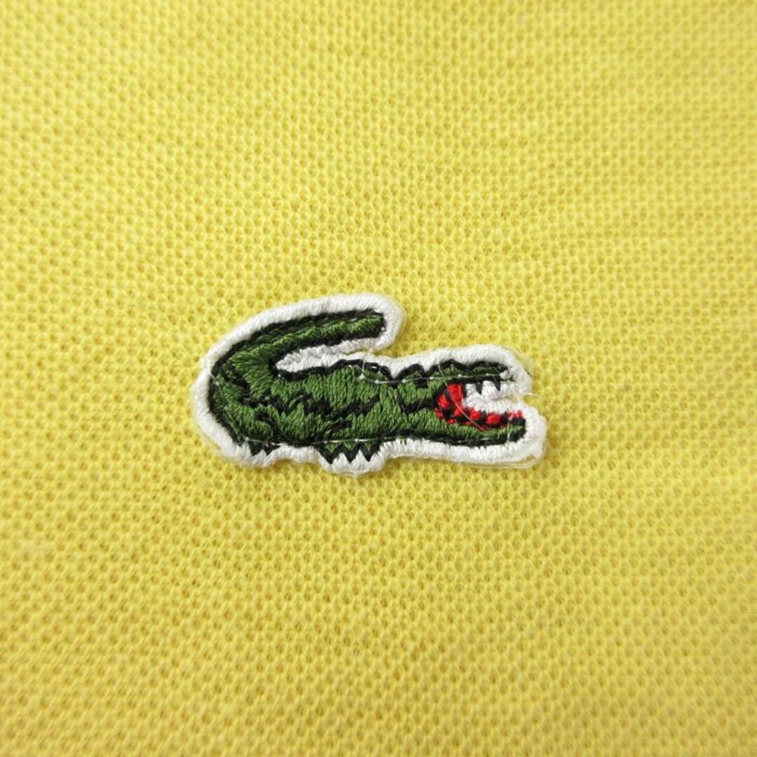 LACOSTE(ラコステ)のM★古着 ラコステ LACOSTE 半袖 ブランド ポロ シャツ メンズ 80年代 80s ワンポイントロゴ 黄他 イエロー 24may21 中古 トップス メンズのトップス(ポロシャツ)の商品写真