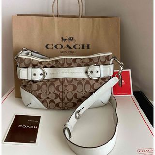 コーチcoach シグネチャー2way ショルダーバッグ ハンドバッグ レザー 