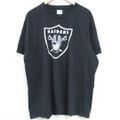 XL★古着 半袖 Tシャツ メンズ NFL オークランドレイダース デレックカ…