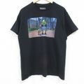 L★古着 半袖 Tシャツ メンズ 映画 シュレック コットン クルーネック 黒…