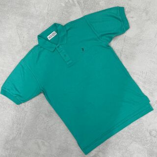 POLO SPIRIT ポロシャツ グリーン ワンポイント 半袖 LLサイズ(ポロシャツ)