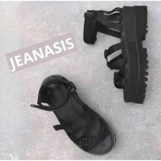 JEANASIS - ジーナシス厚底細ベルトサンダル