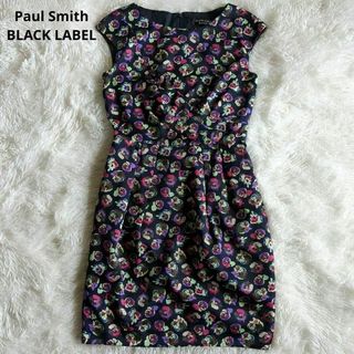 Paul Smith - ポールスミス ブラックレーベル ワンピース 花柄 ノースリーブ 美シルエット