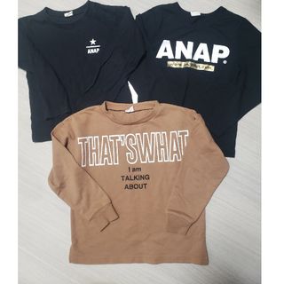 アナップ(ANAP)のサイズMとL　ANAP　キッズ　ロンティー(Tシャツ/カットソー)