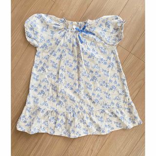 tete a tete トップス kids チュニック フリル リボン 120(Tシャツ/カットソー)