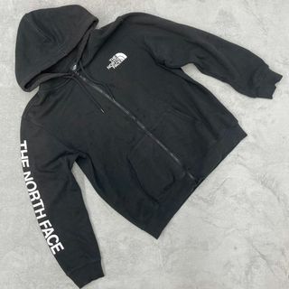 ザノースフェイス(THE NORTH FACE)のTHE NORTH FACE パーカー ブラック 長袖 Lサイズ メンズ(パーカー)