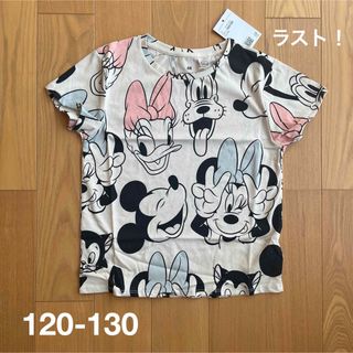 新品▪️H&M×Disney ミッキー＆ミニー　半袖Tシャツ★120 130