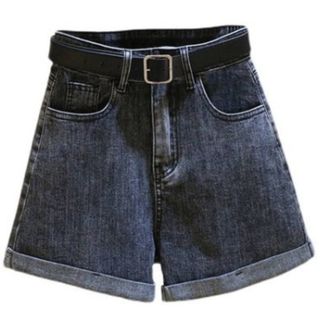 【人気商品】デニムパンツ　ｓ　ショート丈　韓国　ストリート　シンプル(ショートパンツ)