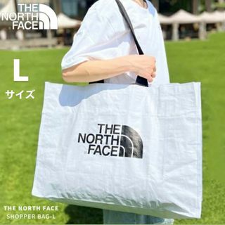 ザノースフェイス(THE NORTH FACE)の【海外限定】ノースフェイス トートバッグ L エコバッグ 白 大容量 耐水(エコバッグ)