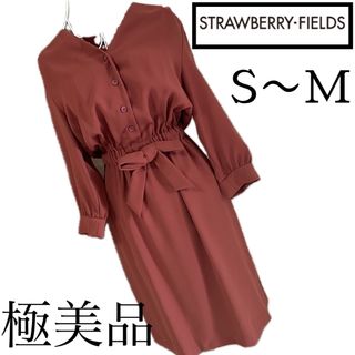 美品☆ストロベリーフィールズ☆とろみ☆ワンピース☆M