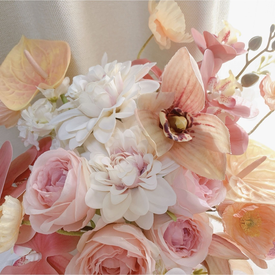 受注アーティフィシャルフラワーブーケ 結婚式 ウエディング 受注アーティフィシャルフラワーブーケ 結婚式 ウエディング