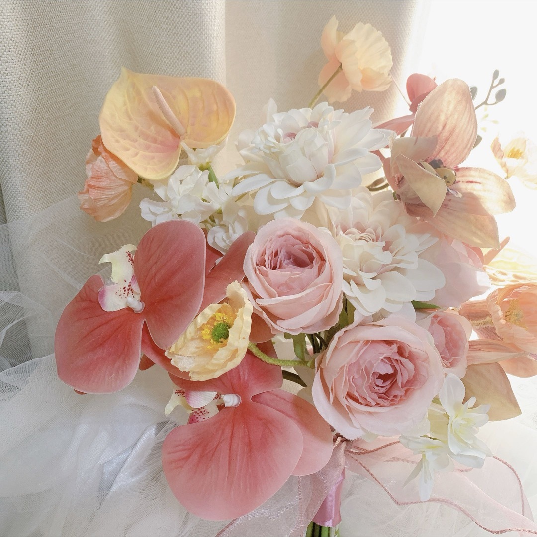 受注アーティフィシャルフラワーブーケ 結婚式 ウエディング 受注アーティフィシャルフラワーブーケ 結婚式 ウエディング