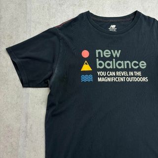 ニューバランス(New Balance)のnew balance　ニューバランス　アウトドア　Tシャツ　古着　ブラック　L(Tシャツ/カットソー(半袖/袖なし))