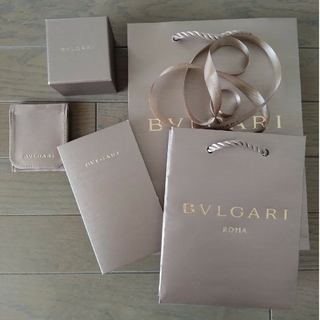 BVLGARI - BVLGARI　ブルガリショッパー　リボン　証書入れジュエリーケース　指輪外