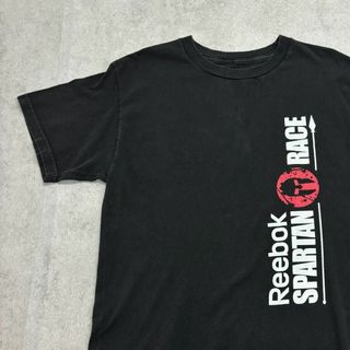 リーボック(Reebok)のスパルタン レース　ロゴプリント　Tシャツ　リーボック　古着　ブラック　M(Tシャツ/カットソー(半袖/袖なし))