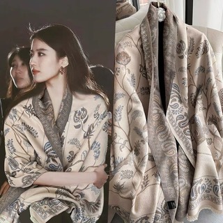 防寒　あったかい　毛布　ストール　マフラー　レディース　ファッション小物　韓国(マフラー/ショール)
