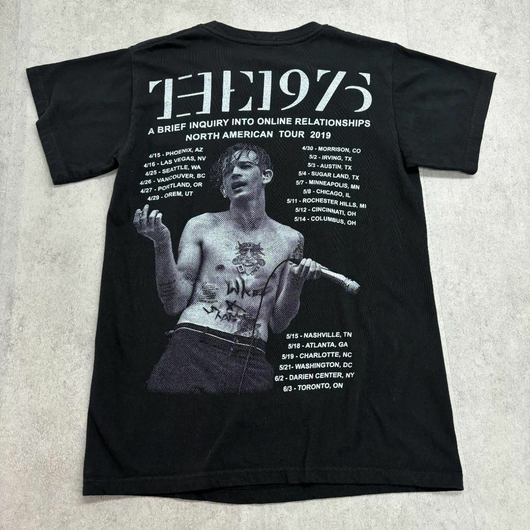 MUSIC TEE(ミュージックティー)のthe1975　ロックバンド　両面プリント　半袖Tシャツ　古着　ブラック　S メンズのトップス(Tシャツ/カットソー(半袖/袖なし))の商品写真