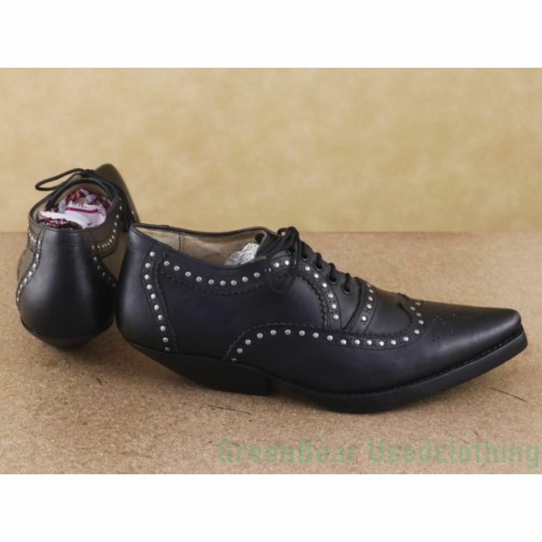 L164 メンズ Marian Pejoski メンズシューズ 黒 ブラック 26cm メンズの靴/シューズ(ドレス/ビジネス)の商品写真