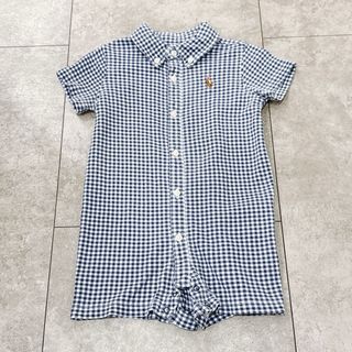 ラルフローレン(Ralph Lauren)の【 美品 】 ラルフローレン ベビー 半袖 ロンパース 9M 70cm(ロンパース)