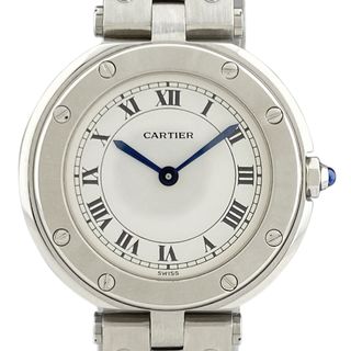 カルティエ(Cartier)のカルティエ サントス ラウンド クォーツ レディース 【中古】(腕時計)