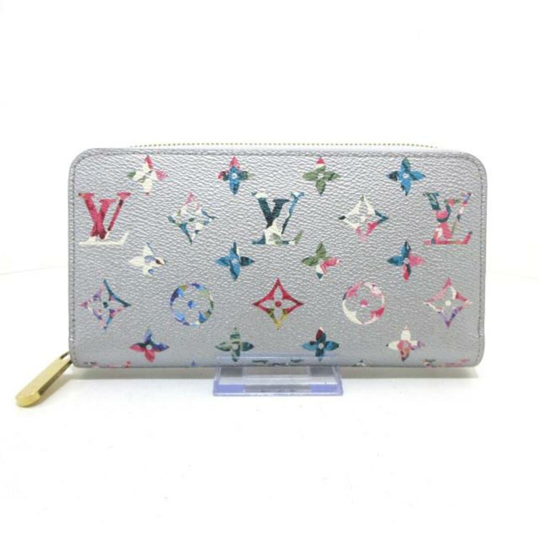 LOUIS VUITTON(ルイヴィトン)のLOUIS VUITTON(ルイヴィトン) 長財布 コレクションライン美品  ジッピーウォレット M81765 シルバー キャンバス レディースのファッション小物(財布)の商品写真