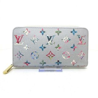 ルイヴィトン(LOUIS VUITTON)のLOUIS VUITTON(ルイヴィトン) 長財布 コレクションライン美品  ジッピーウォレット M81765 シルバー キャンバス(財布)