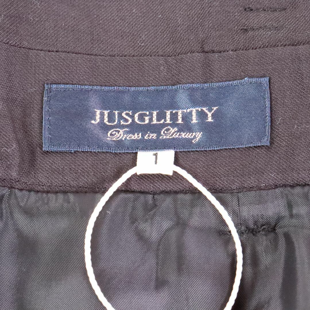 JUSGLITTY(ジャスグリッティー)のJUSGLITTY ジャスグリッティー ベルト付きスカート　黒　S　タグ付き レディースのスカート(ひざ丈スカート)の商品写真